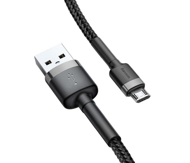 BASEUS USB-microUSB Cafule 1M czarno-szary - 691503 - zdjęcie 4